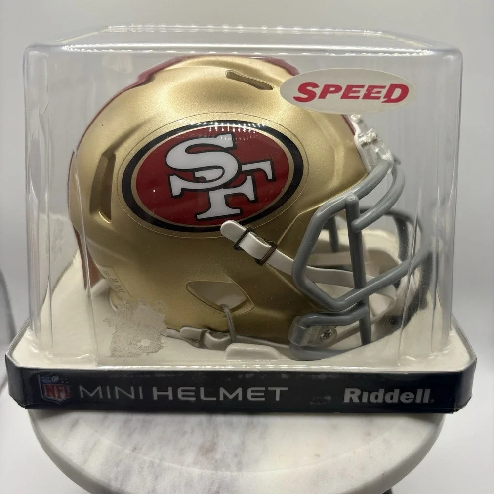 San Francisco 49ers Speed Mini Helmet Riddell NFL Licensed Brand New